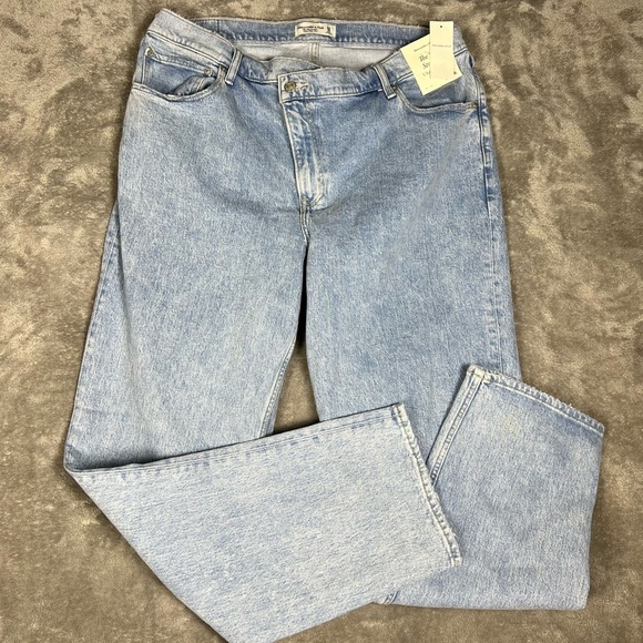 Abercrombie&Fitch Jeans Womens 34 The 90s Straight Ultra High Rise Criss Cross - Picture 3 of 13